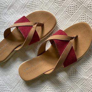 Emu Australia | Camel + Pink Leather Sandals
